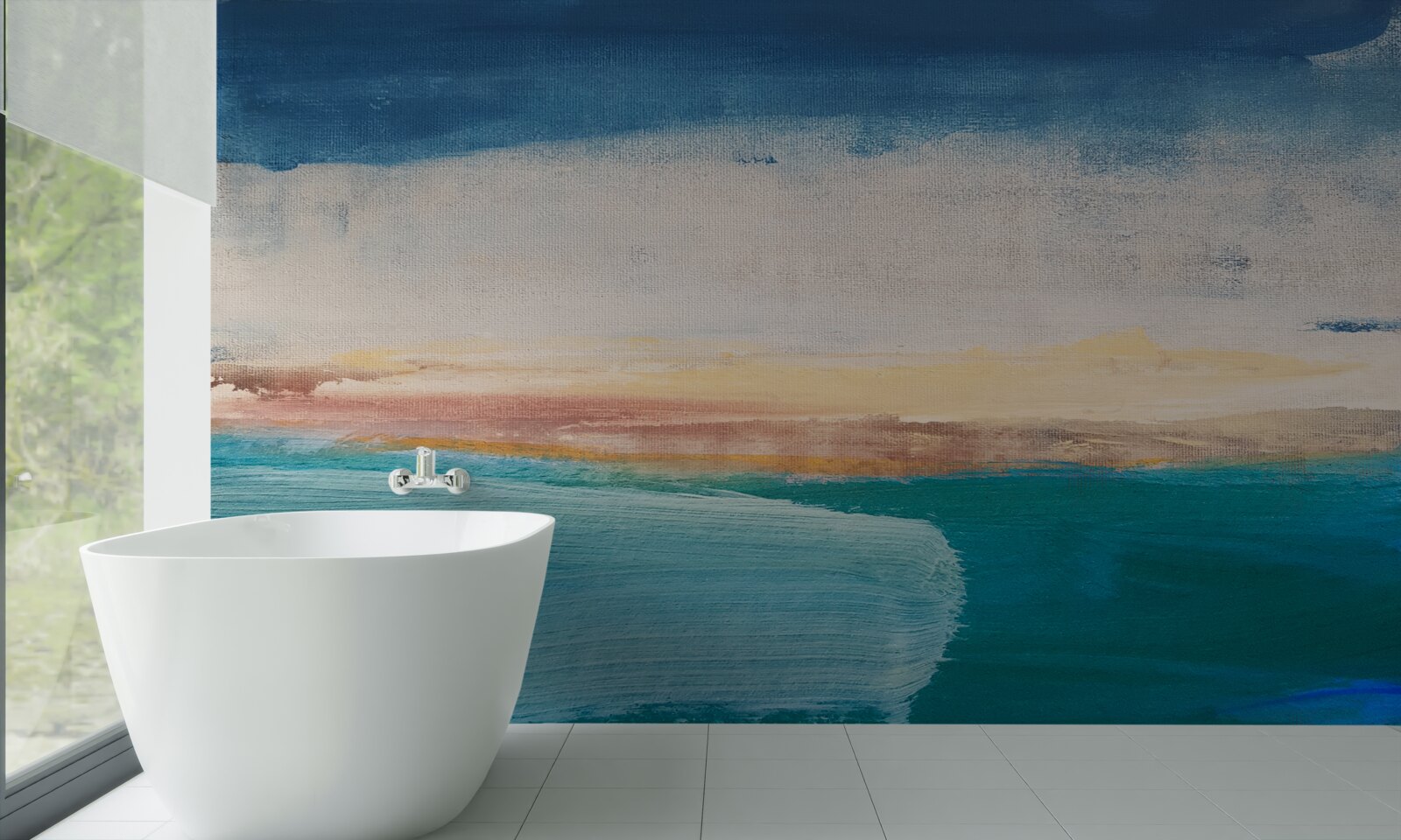 Papier peint traits de peinture de différentes couleurs