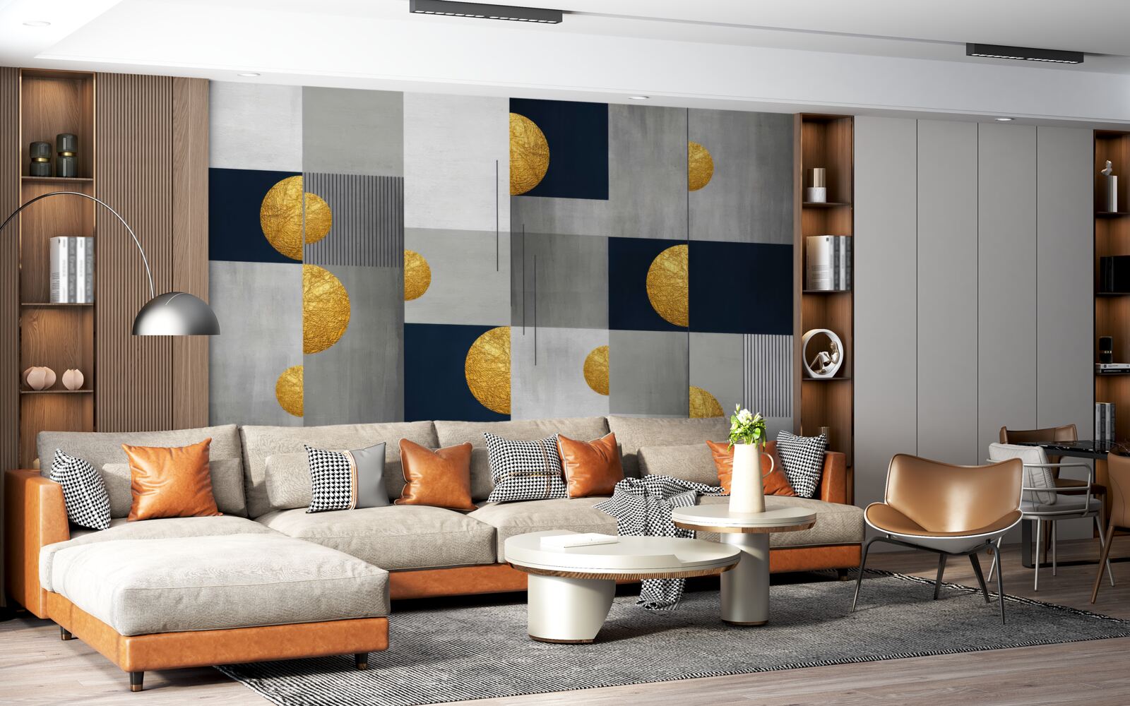 Papier peint arrière-plan de style abstrait