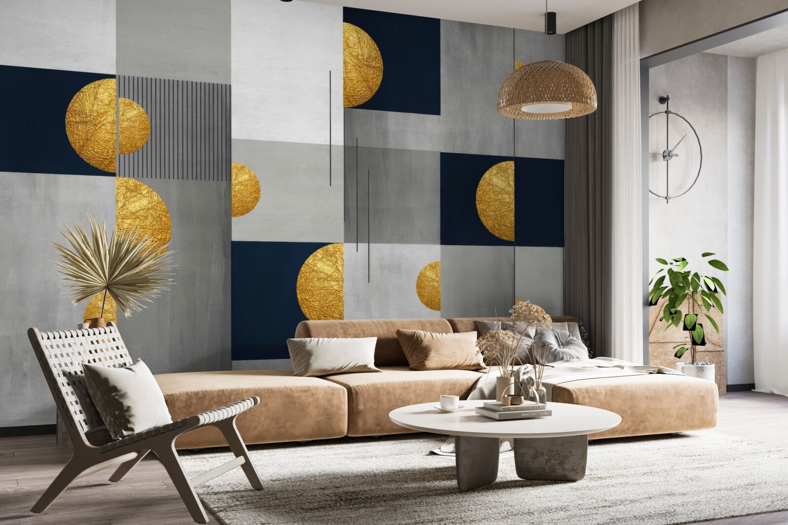 Papier peint arrière-plan de style abstrait