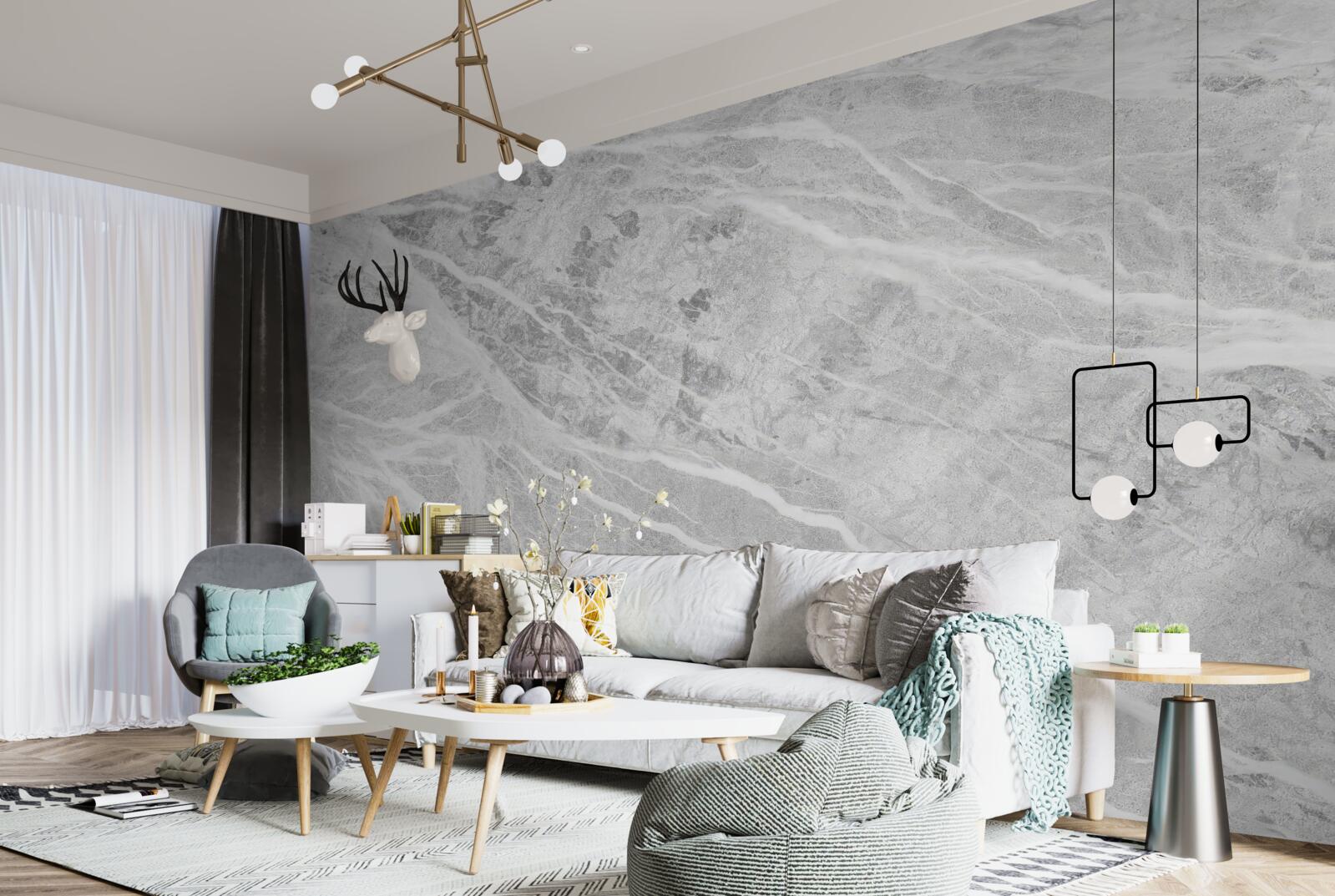 Papier peint fond de marbre gris