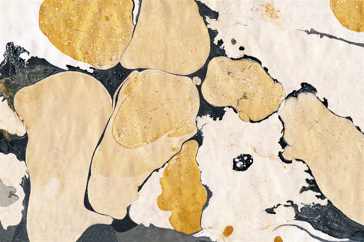 Papier peint taches en blanc, noir et marron