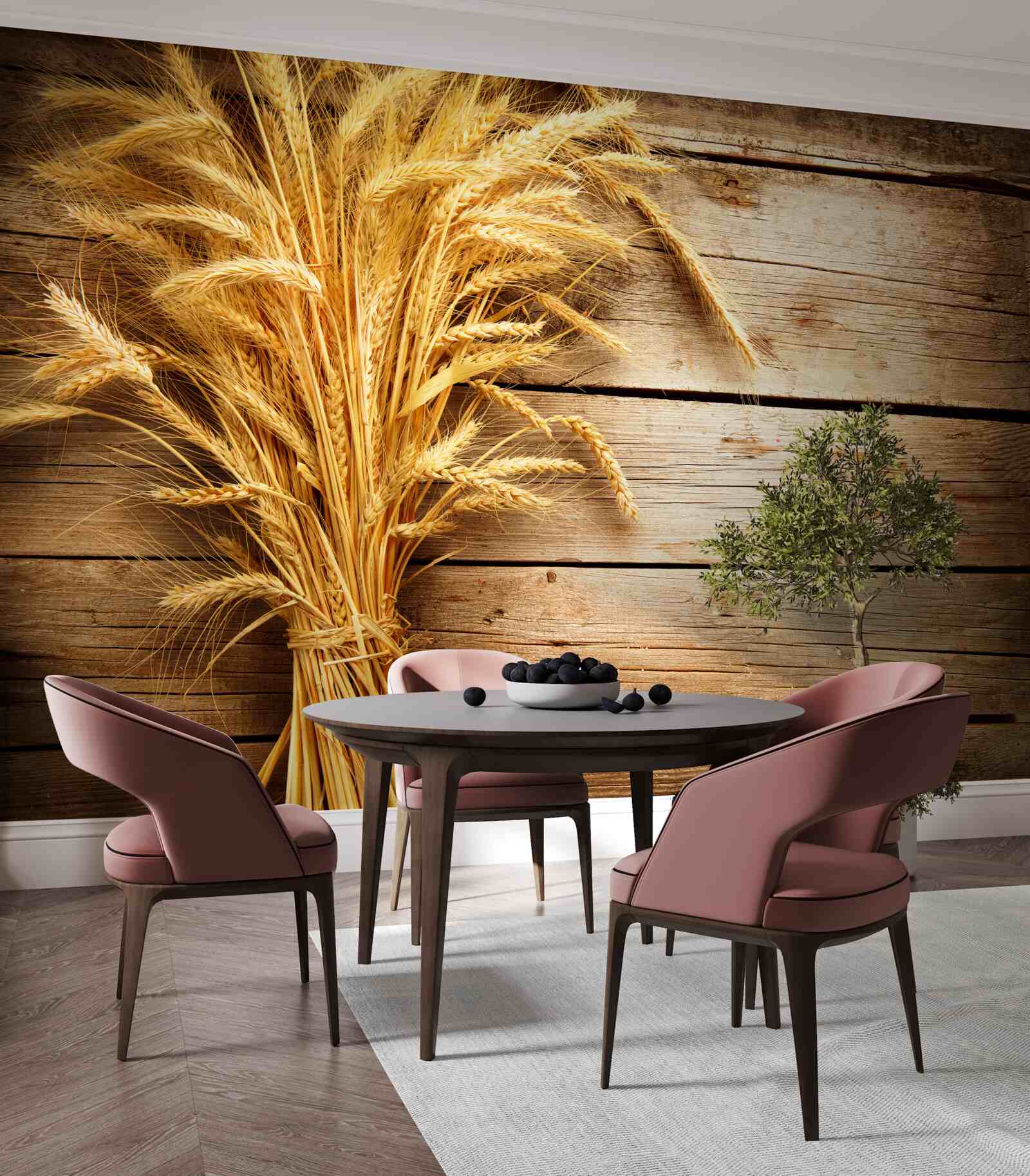 Papier peint botte d'épis de blé