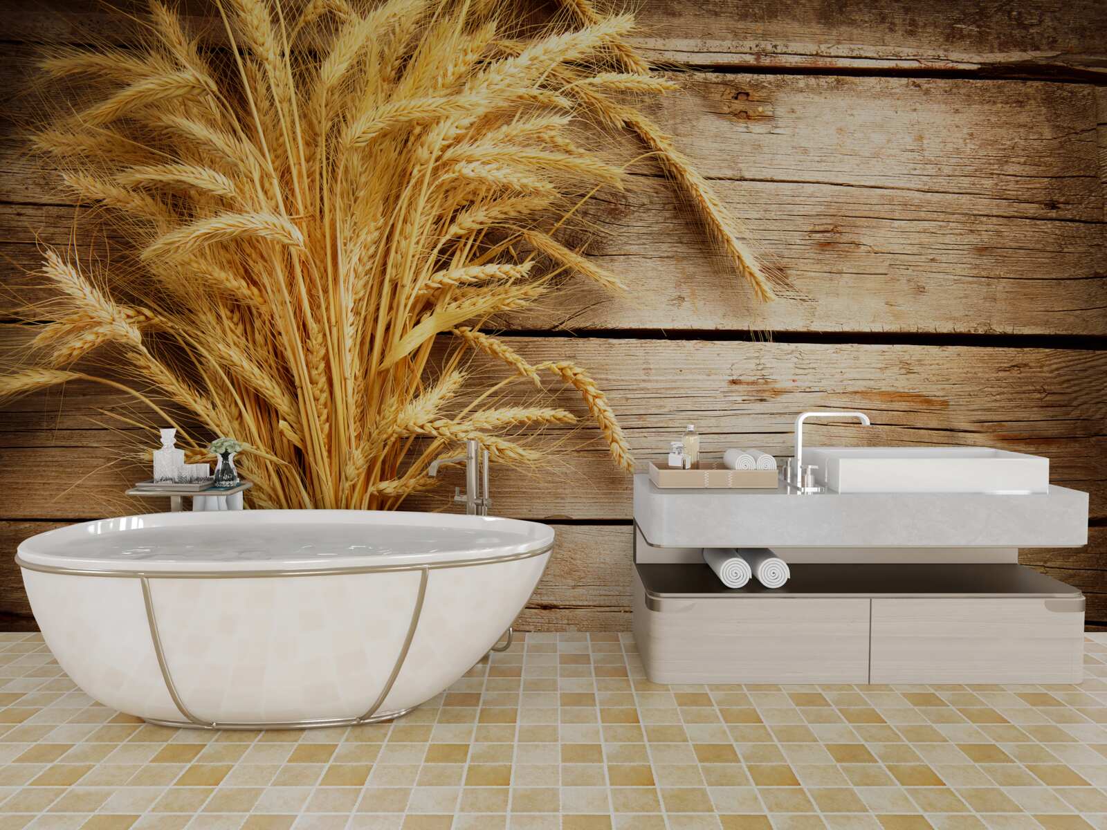 Papier peint botte d'épis de blé