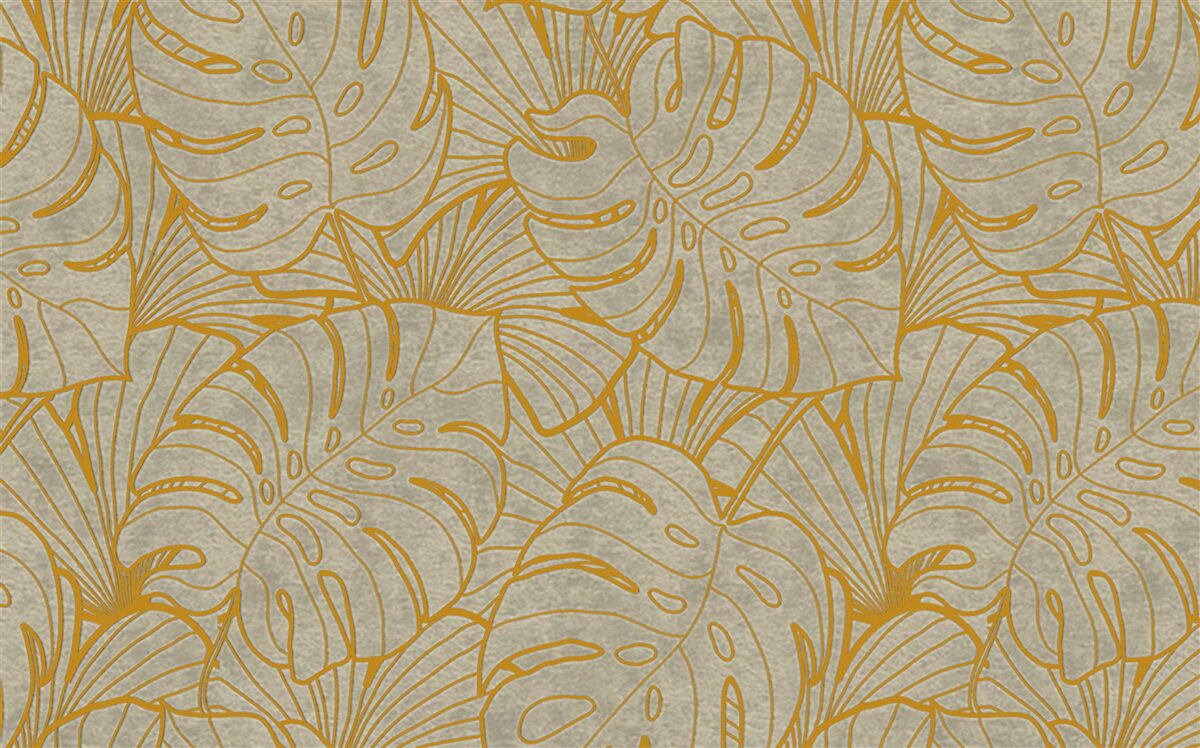 Papier peint les contours des grandes feuilles