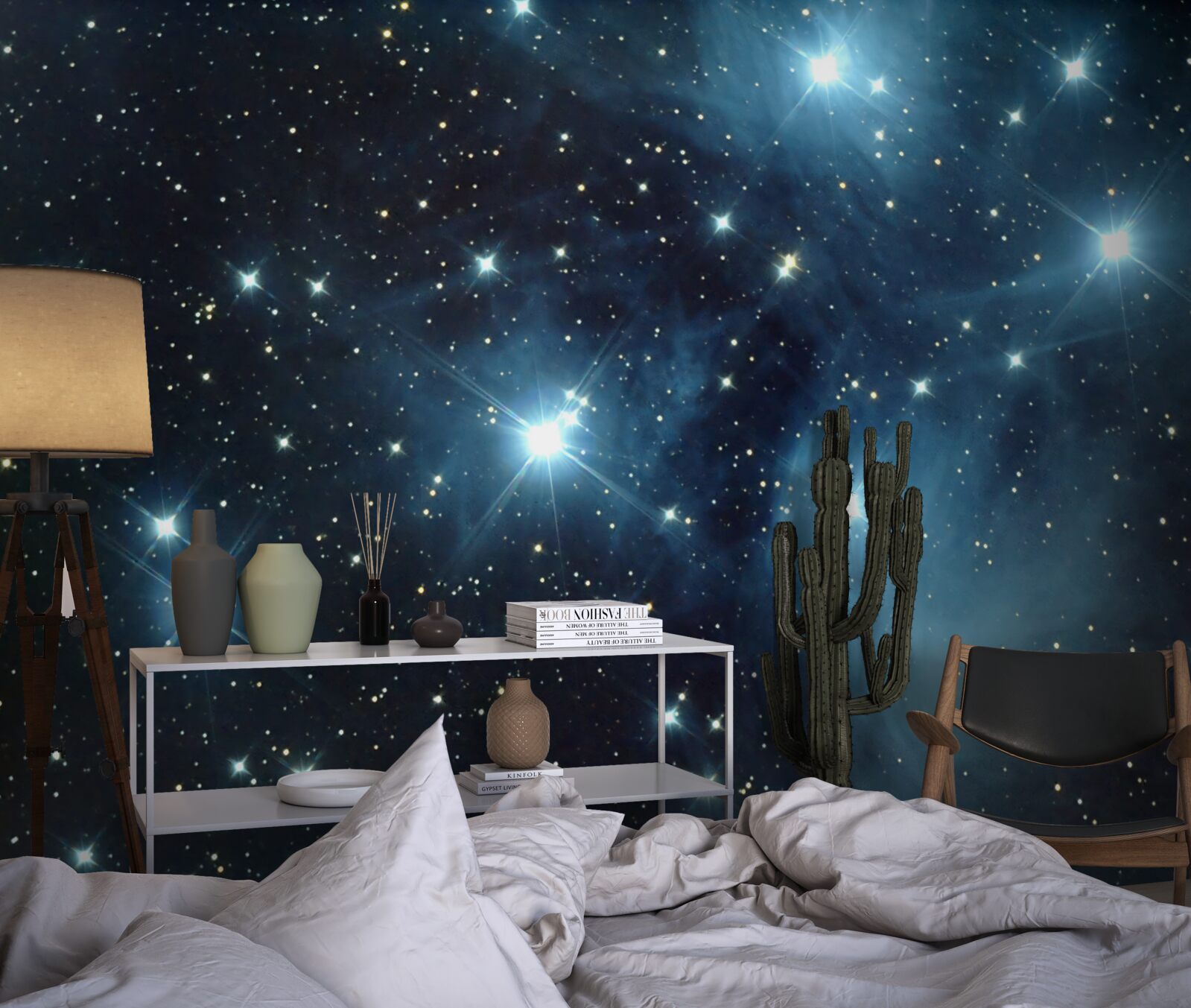 Papier peint un ciel parsemé d'étoiles