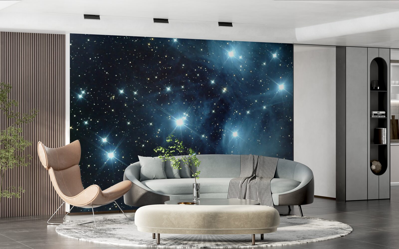 Papier peint un ciel parsemé d'étoiles