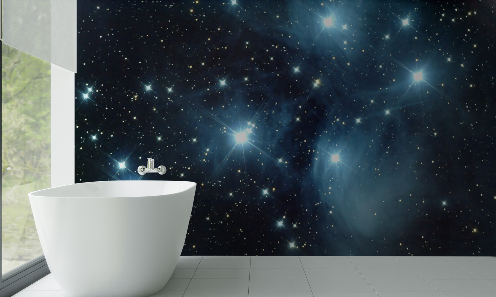 Papier peint un ciel parsemé d'étoiles