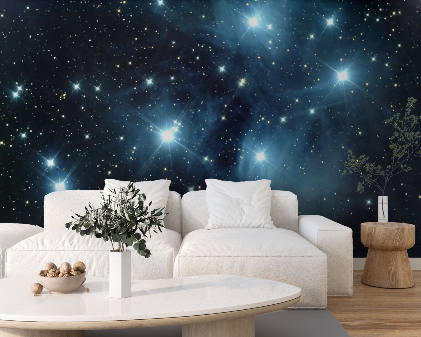 Papier peint un ciel parsemé d'étoiles