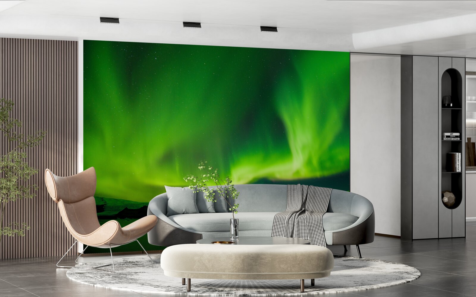 Papier peint des aurores boréales d'une beauté captivante