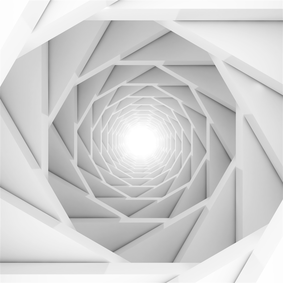 Papier peint passage sinueux et dégagé