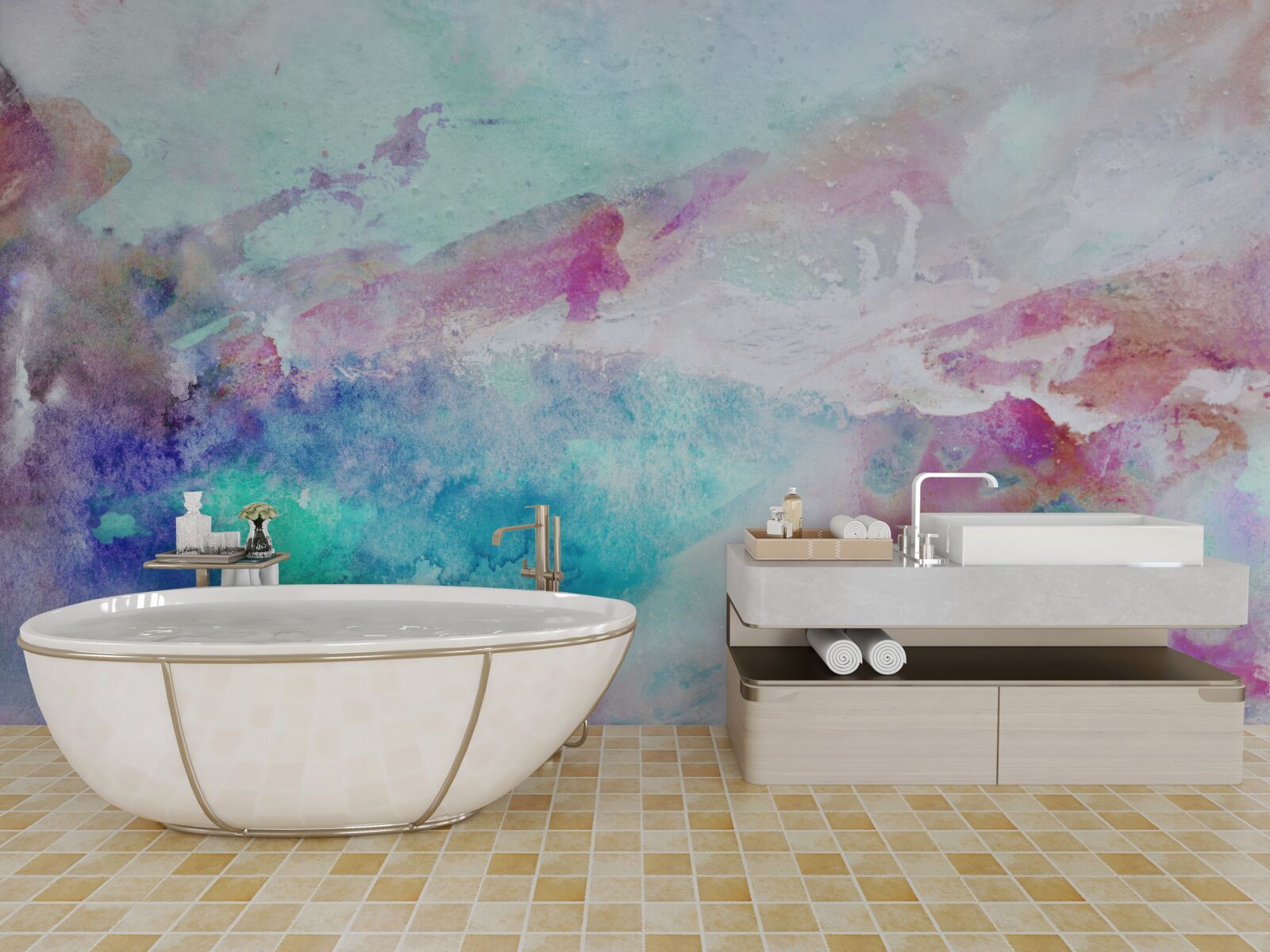 Papier peint fond de tons flous