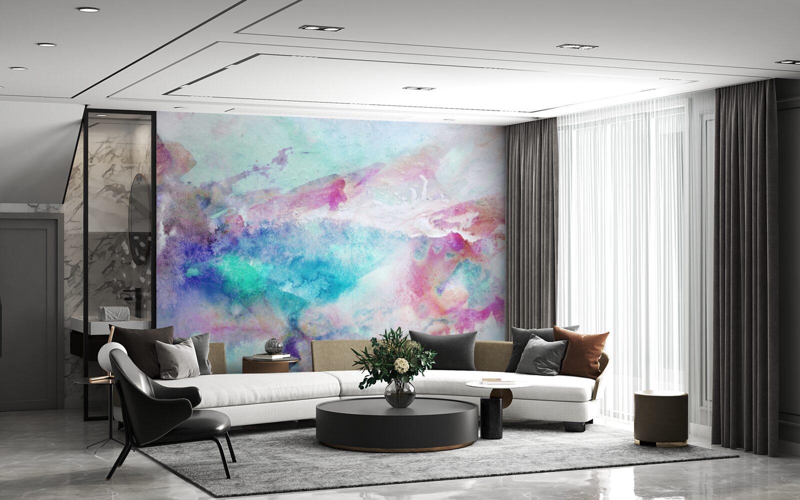 Papier peint fond de tons flous