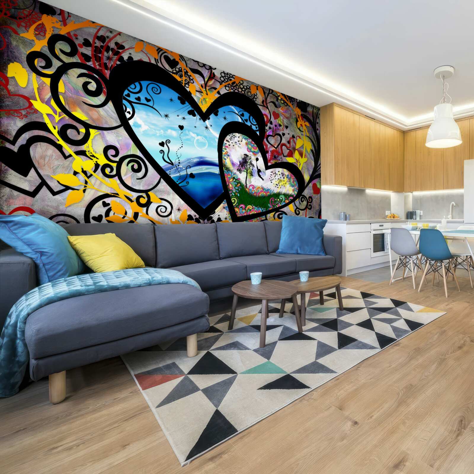 Papier peint deux âmes sombres