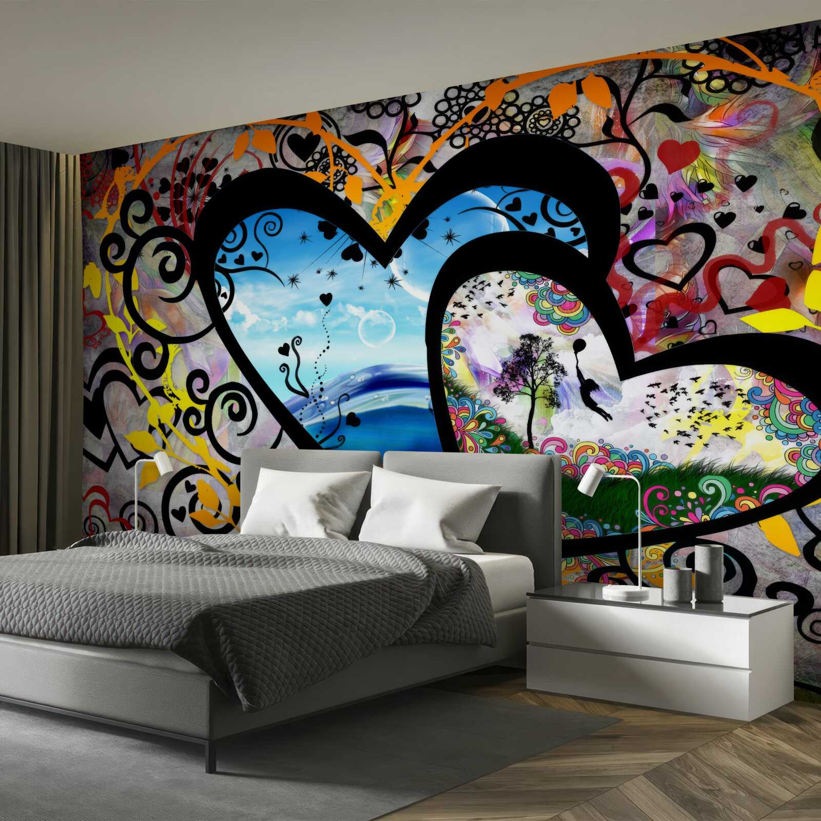 Papier peint deux âmes sombres