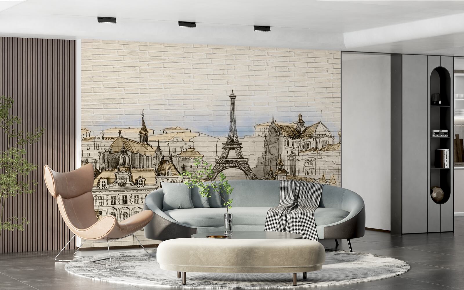 Papier peint les principales attractions touristiques de paris