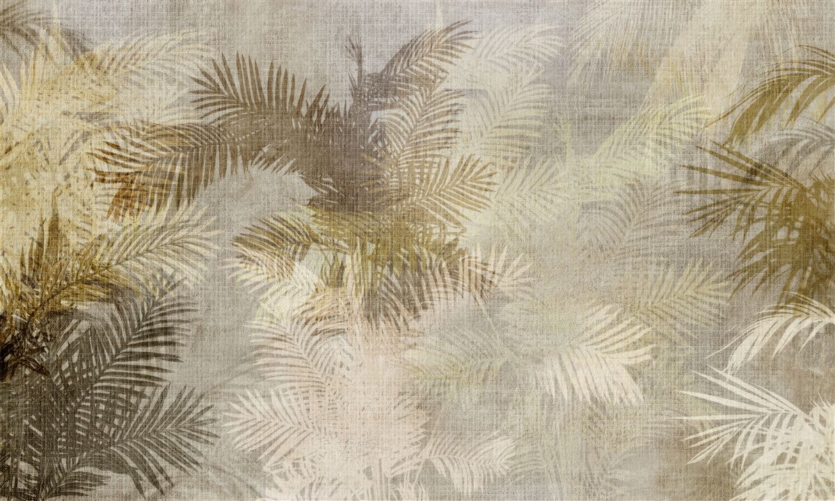 Papier peint peinture d'arrière-plan avec des feuilles de fougère