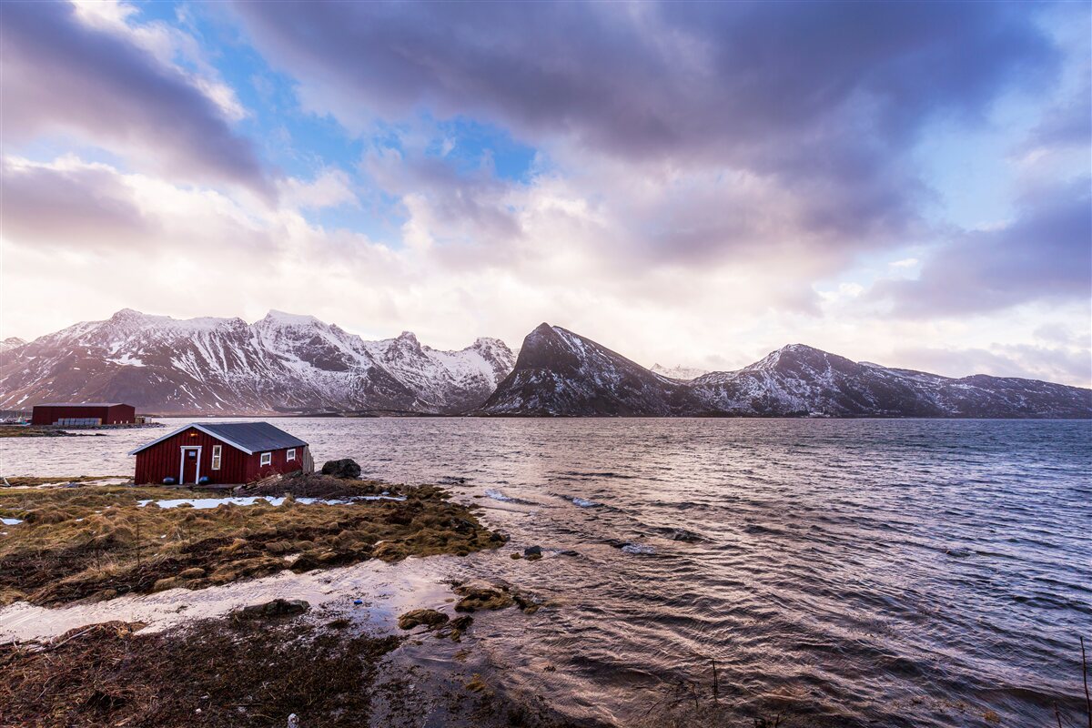 Papier peint ciel, nuages et eau