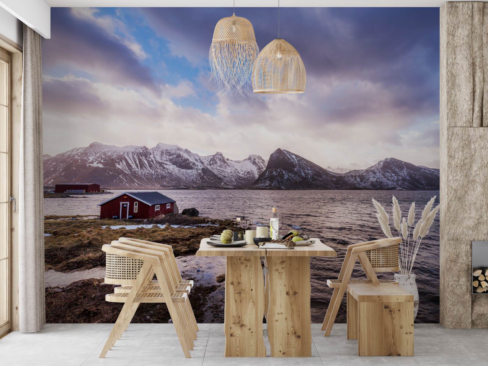 Papier peint ciel, nuages et eau