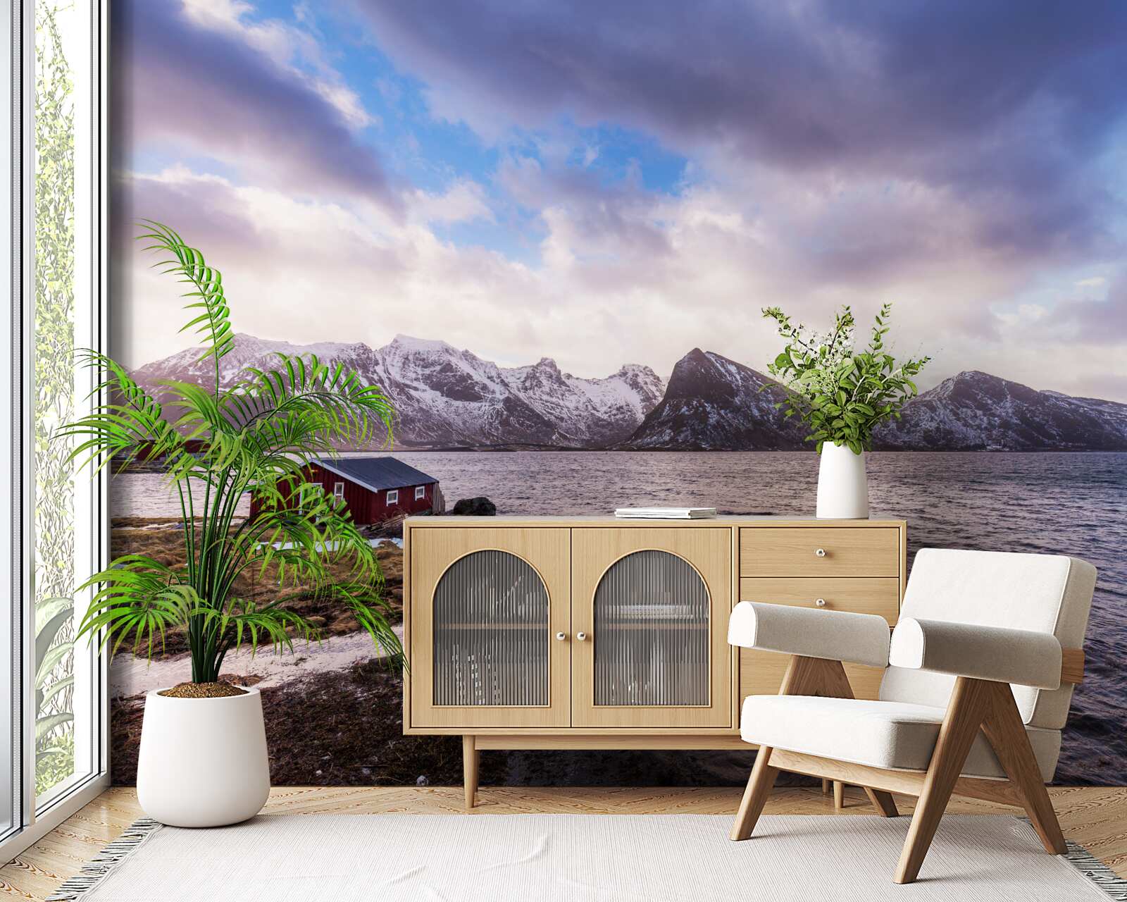 Papier peint ciel, nuages et eau