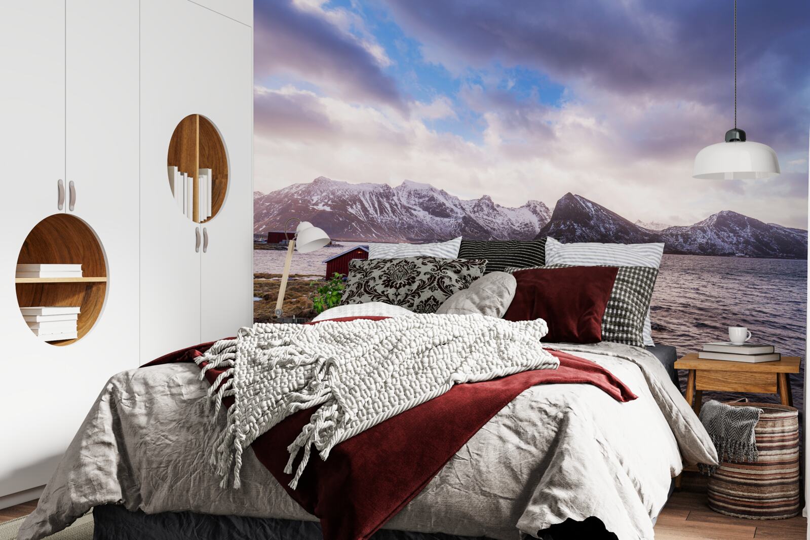 Papier peint ciel, nuages et eau