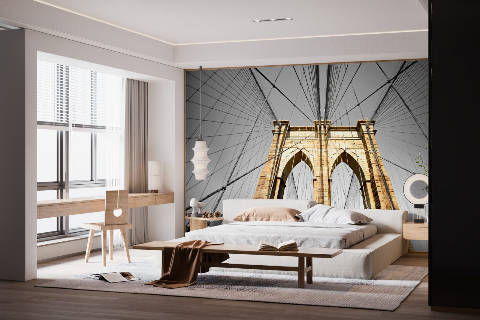 Papier peint vue fascinante du pont