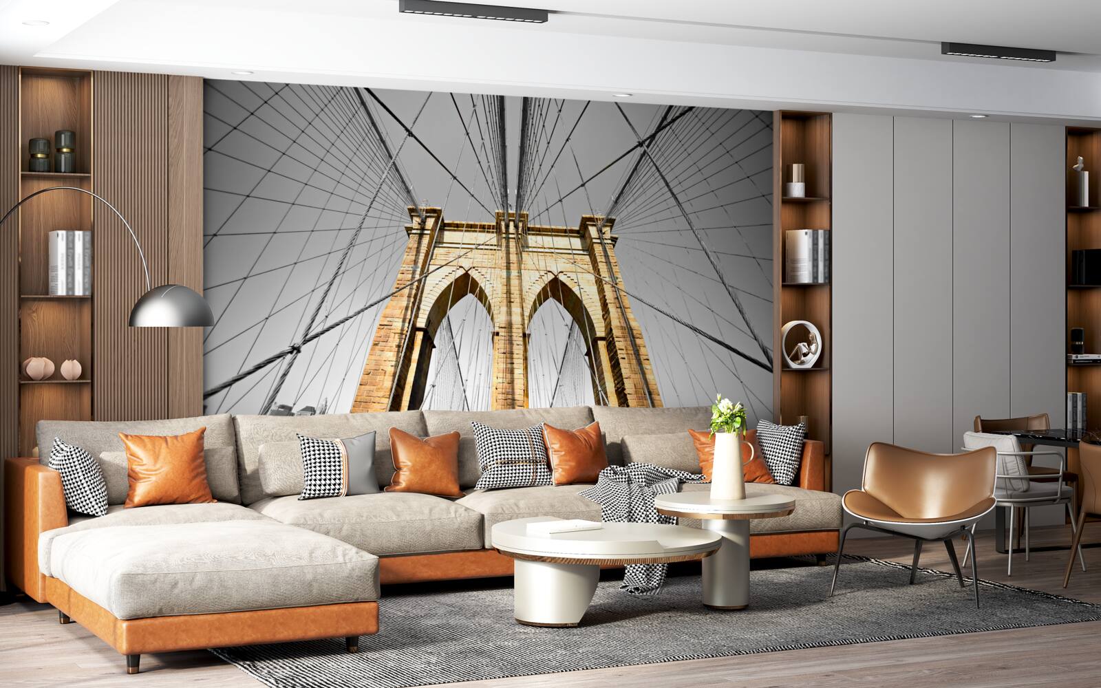 Papier peint vue fascinante du pont