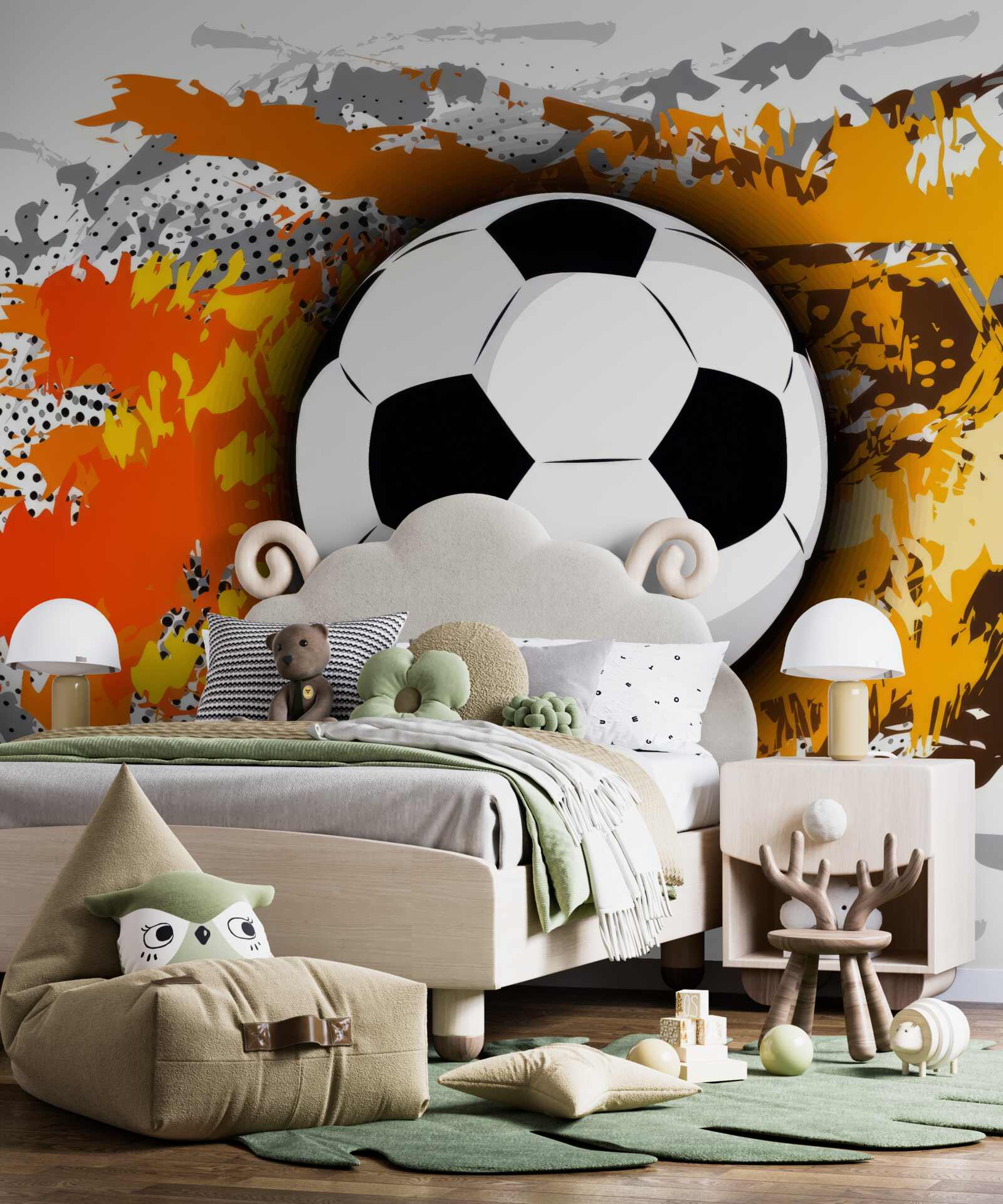 Papier peint grand football