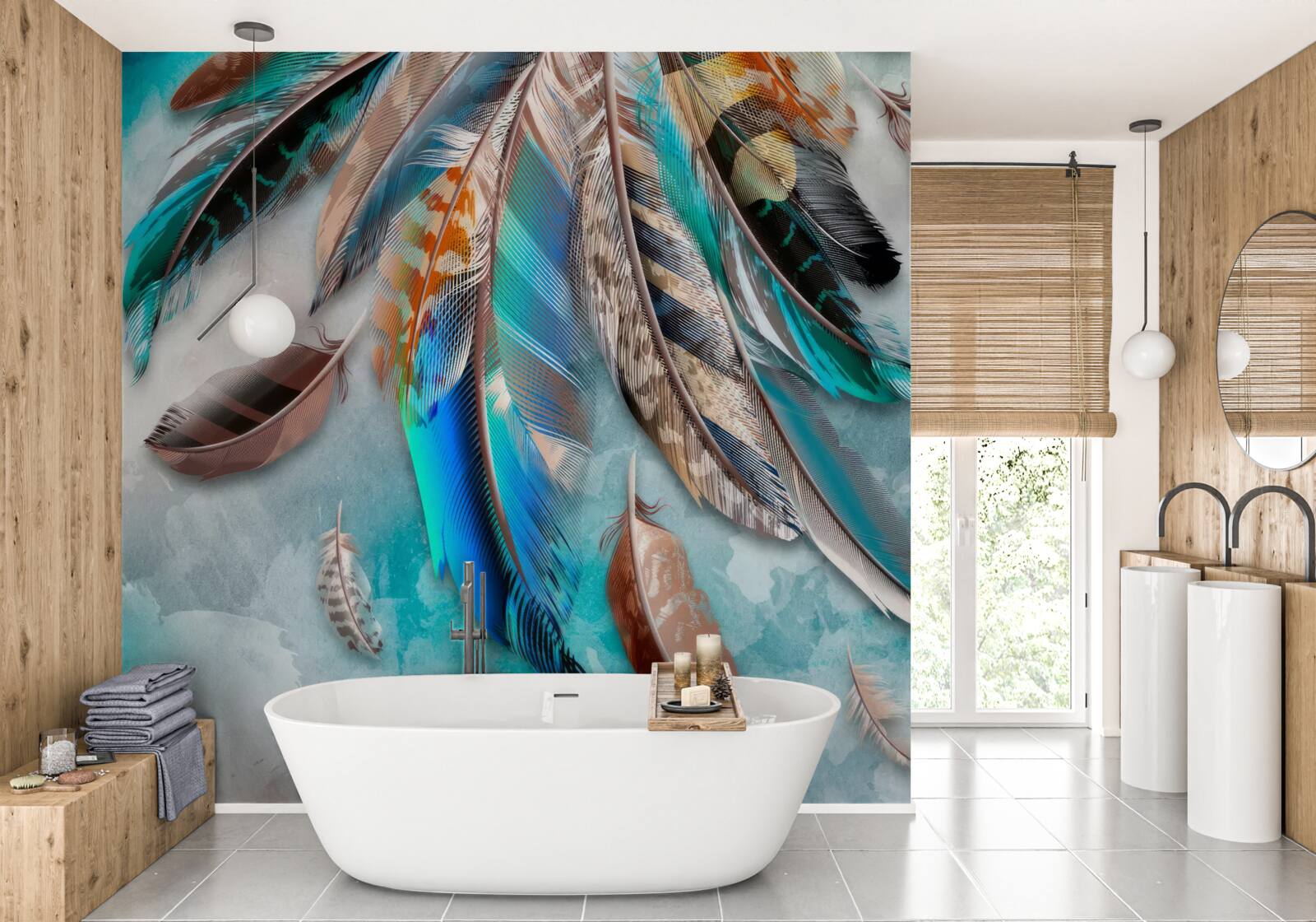 Papier peint stylos divers et variés