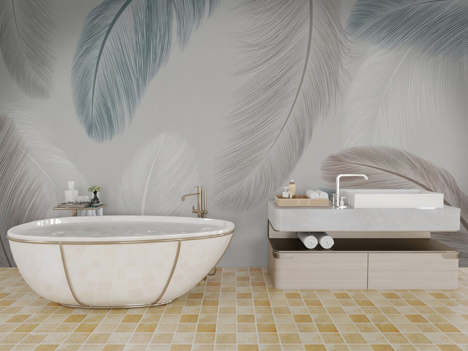 Papier peint divers stylos légers