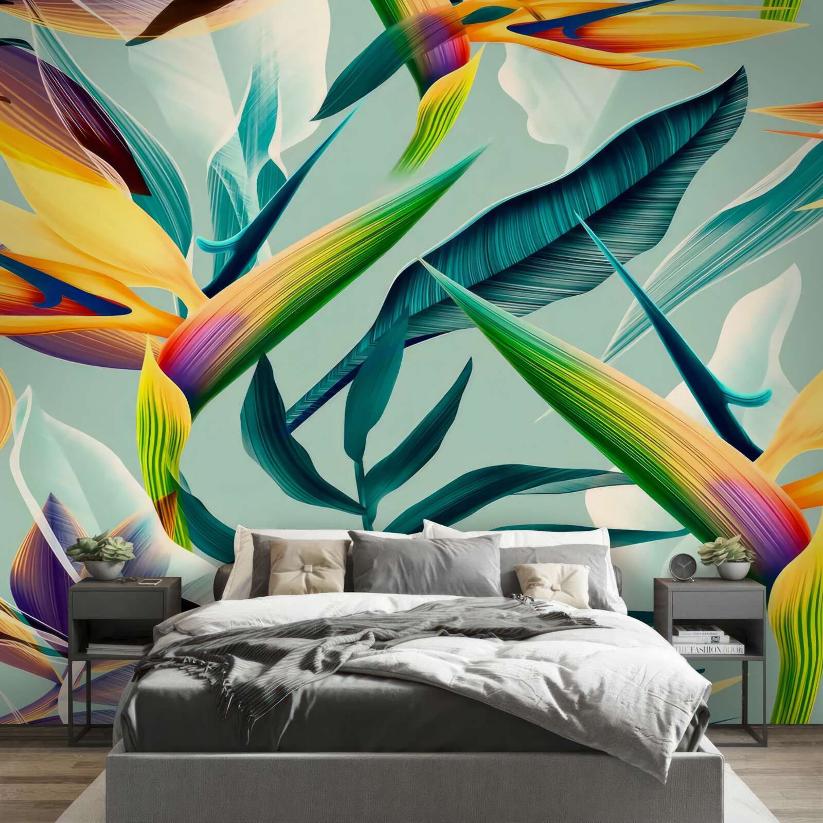 Papier peint gros plan de plantes de différentes couleurs