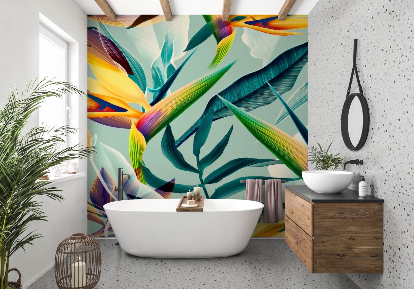 Papier peint gros plan de plantes de différentes couleurs