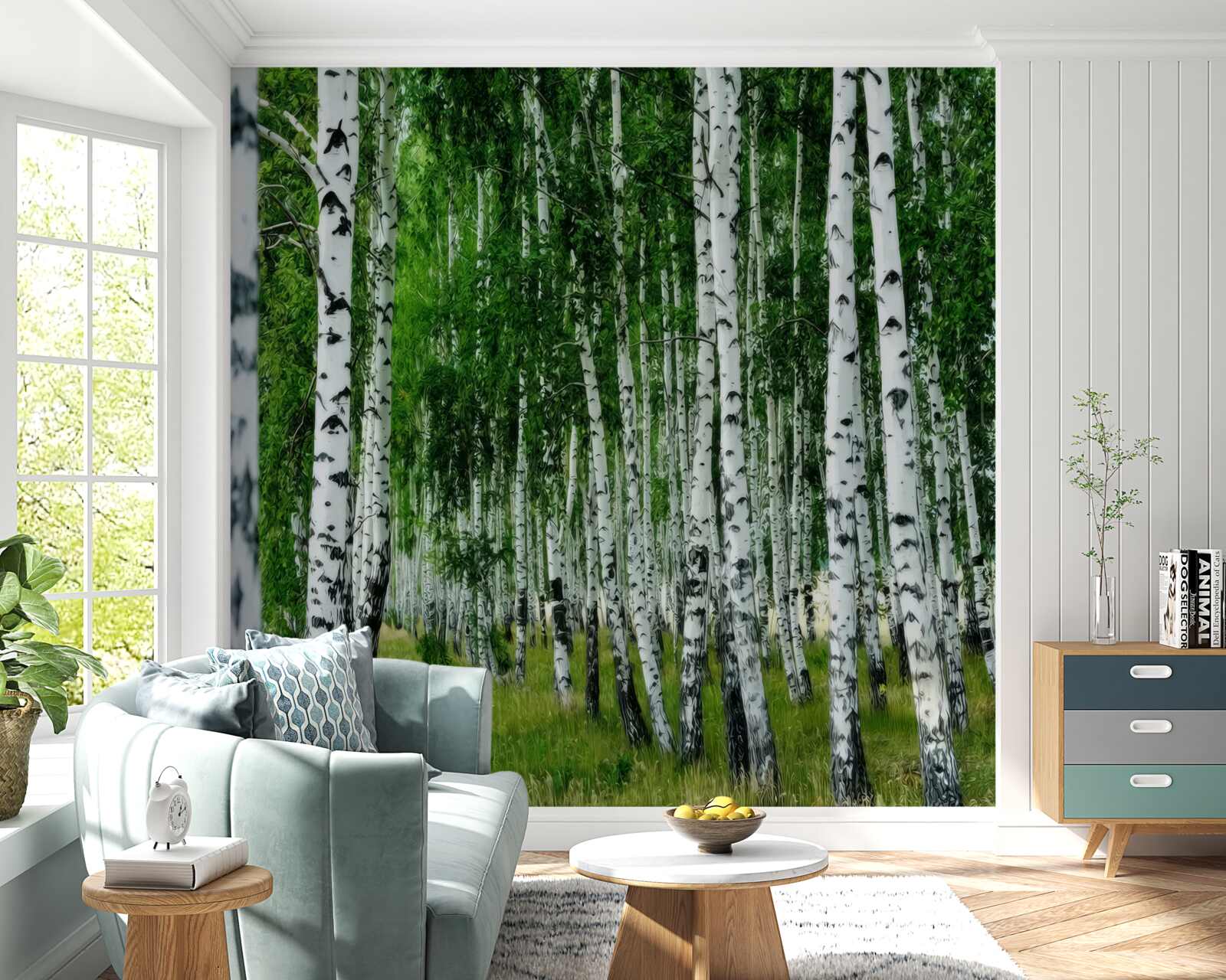 Papier peint birch grove
