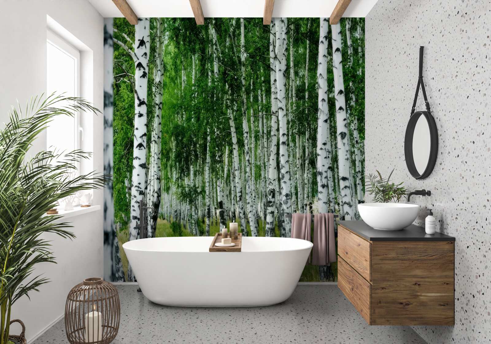 Papier peint birch grove