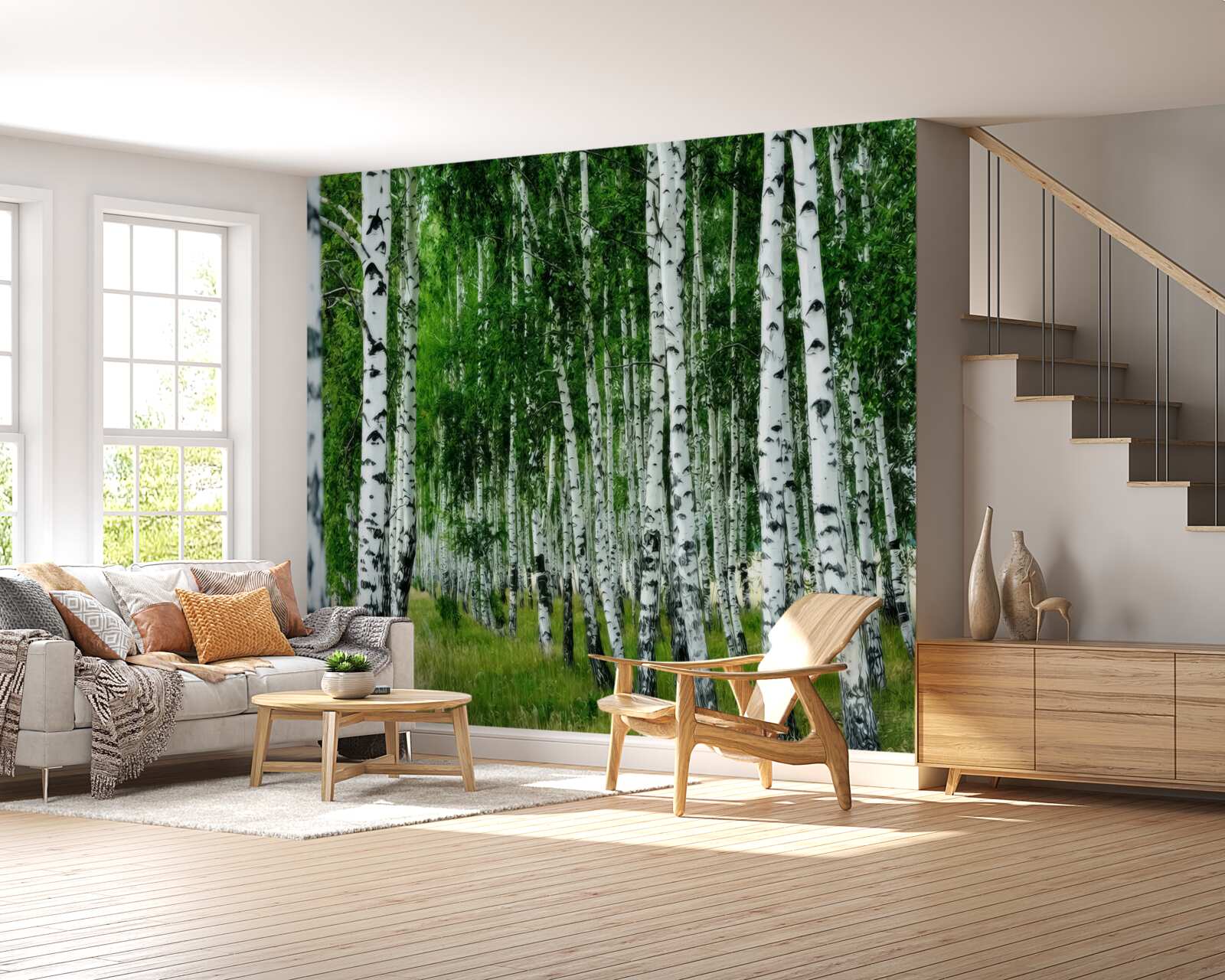 Papier peint birch grove