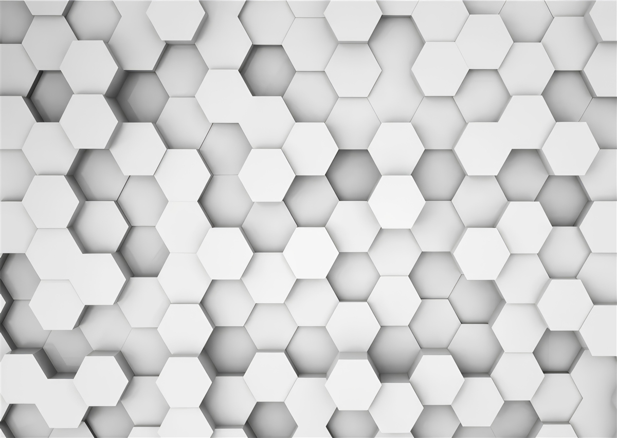 Papier peint fond d'hexagones clairs