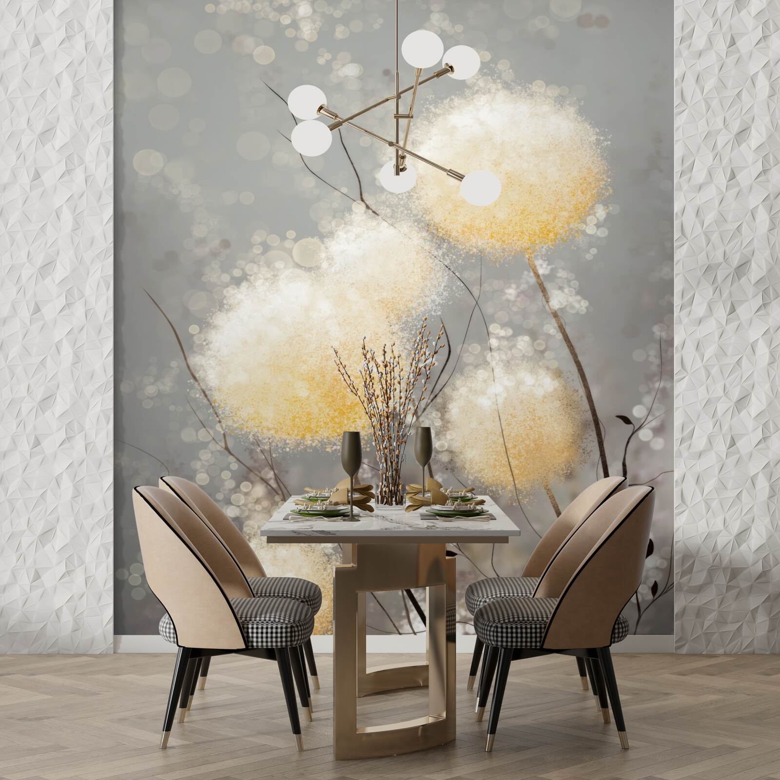 Papier peint plante unique