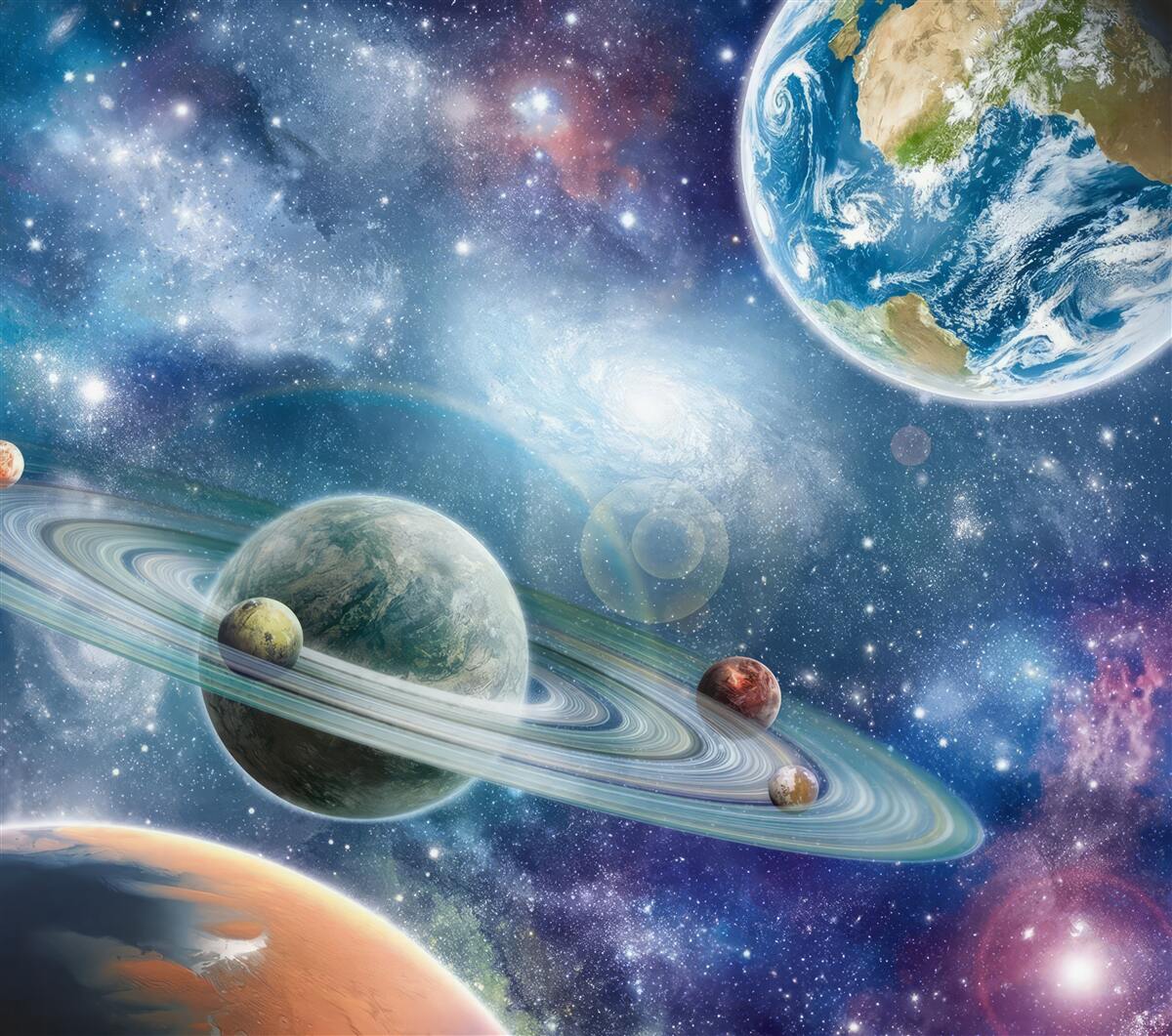 Papier peint les corps célestes dans l'espace