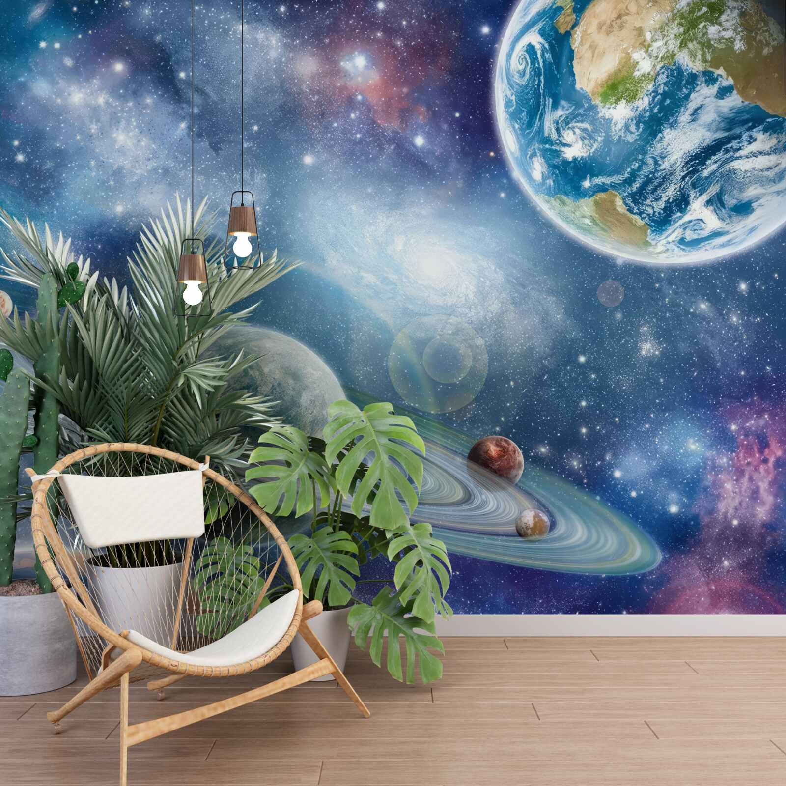 Papier peint les corps célestes dans l'espace