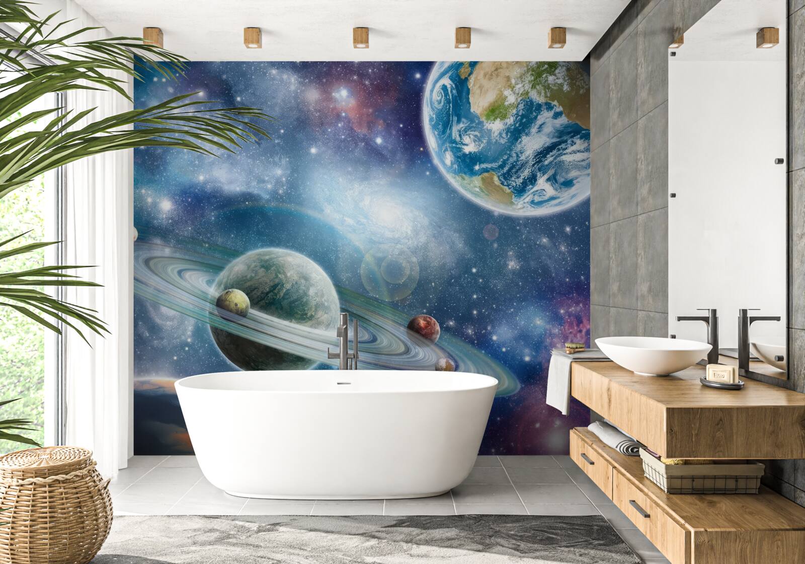 Papier peint les corps célestes dans l'espace