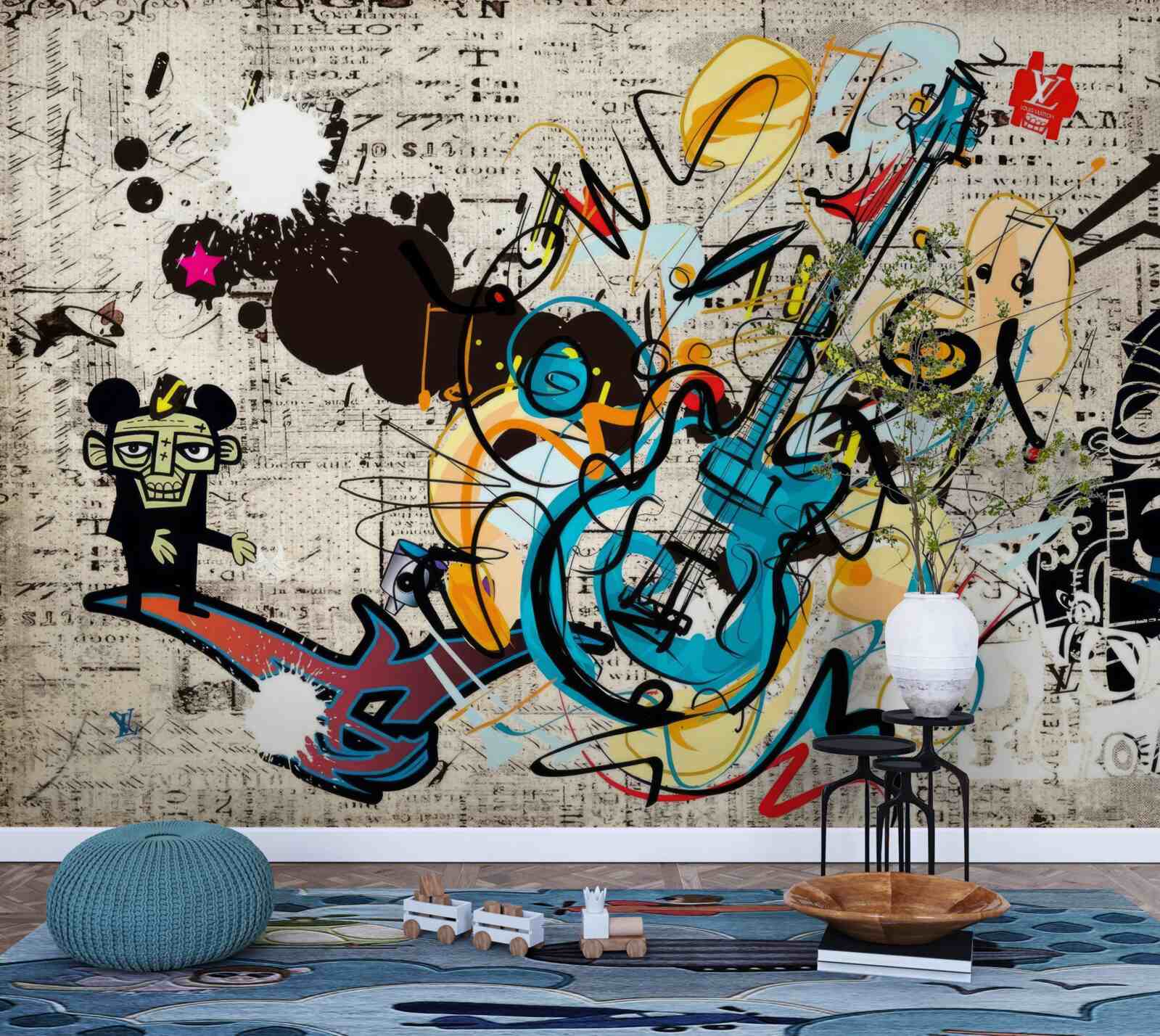 Papier peint peinture murale