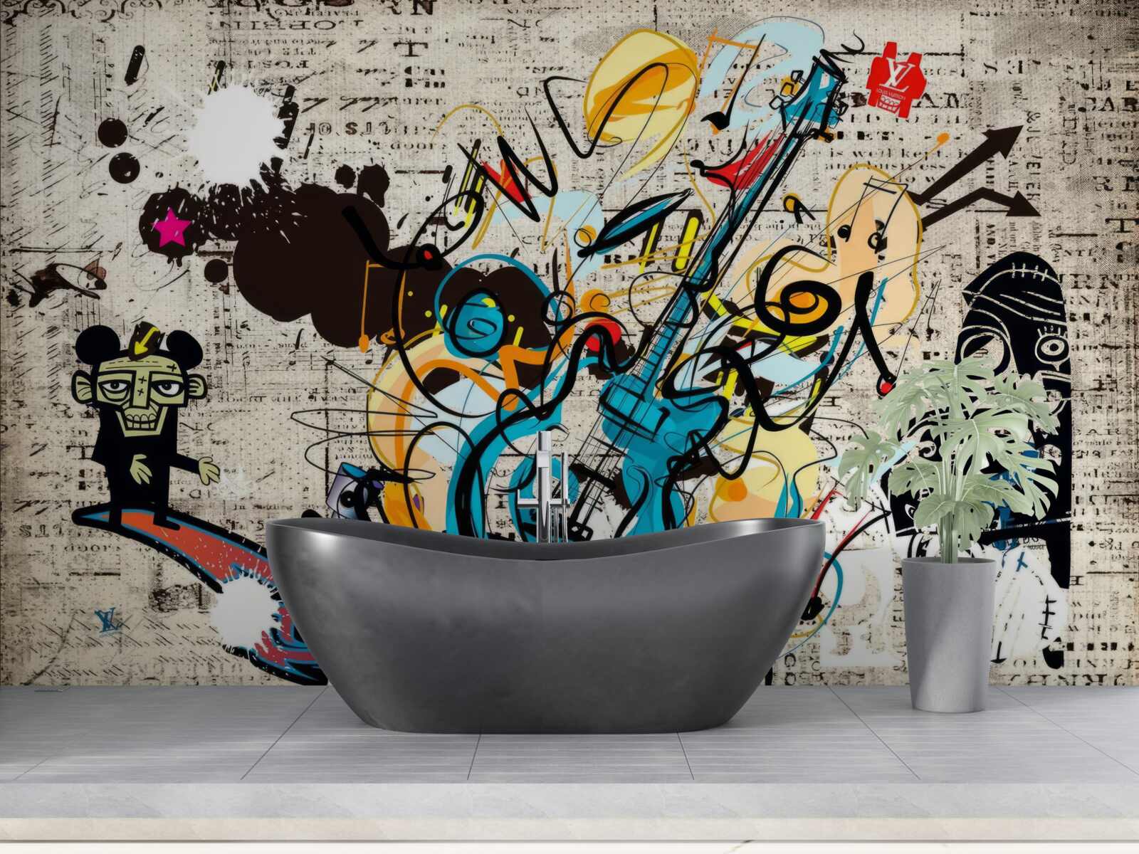 Papier peint peinture murale