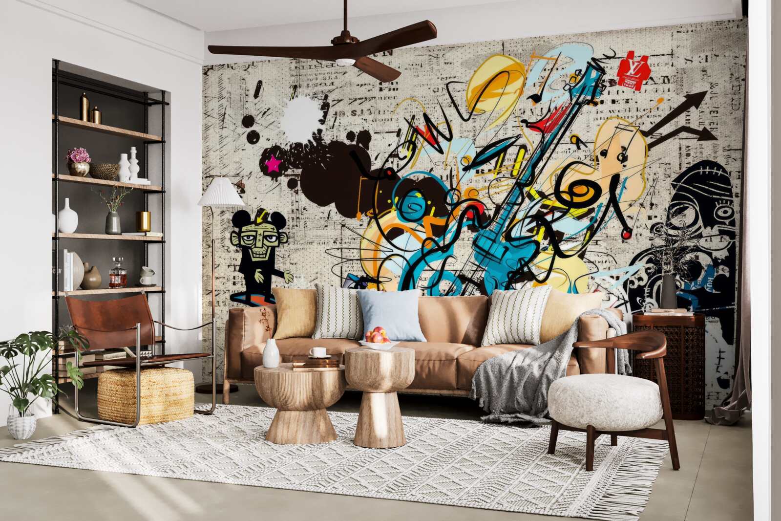 Papier peint peinture murale