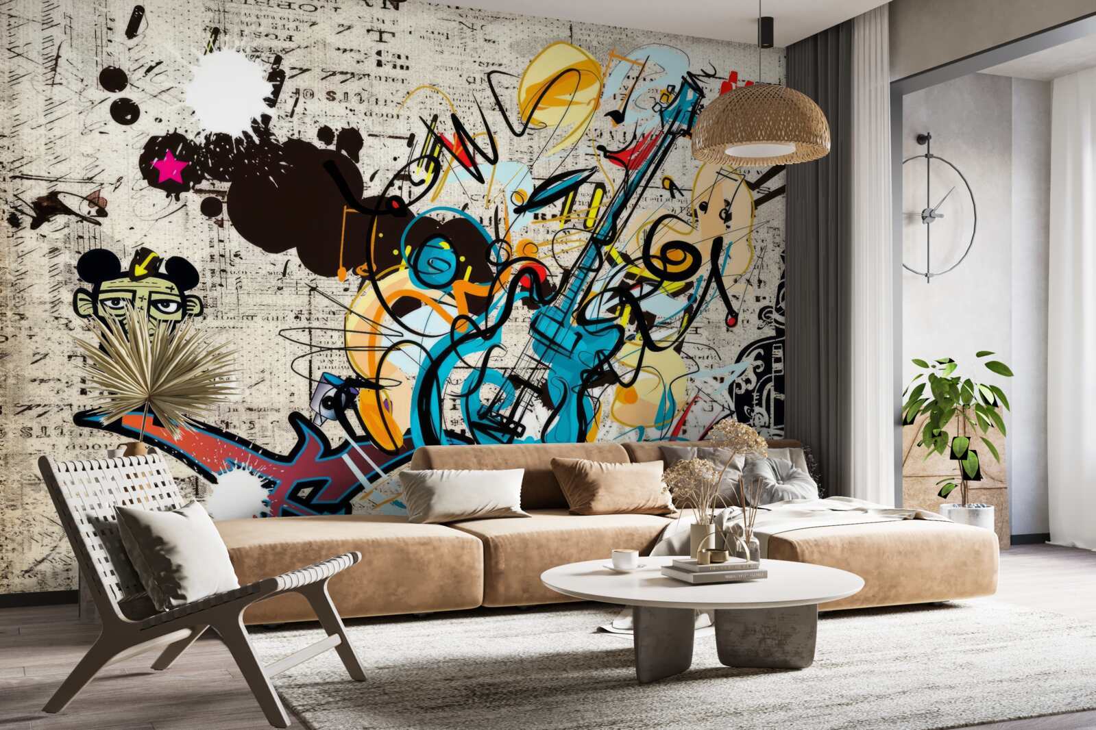 Papier peint peinture murale