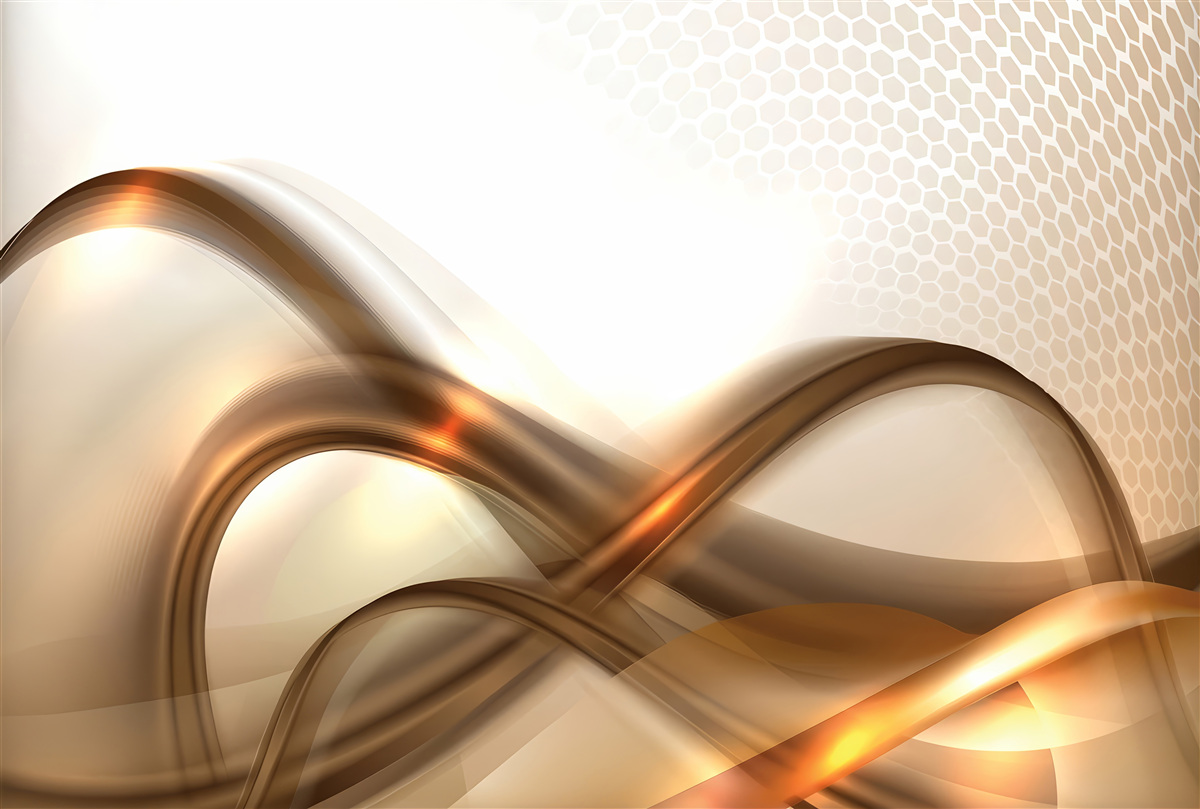 Papier peint les lignes sont courbées comme de l'or