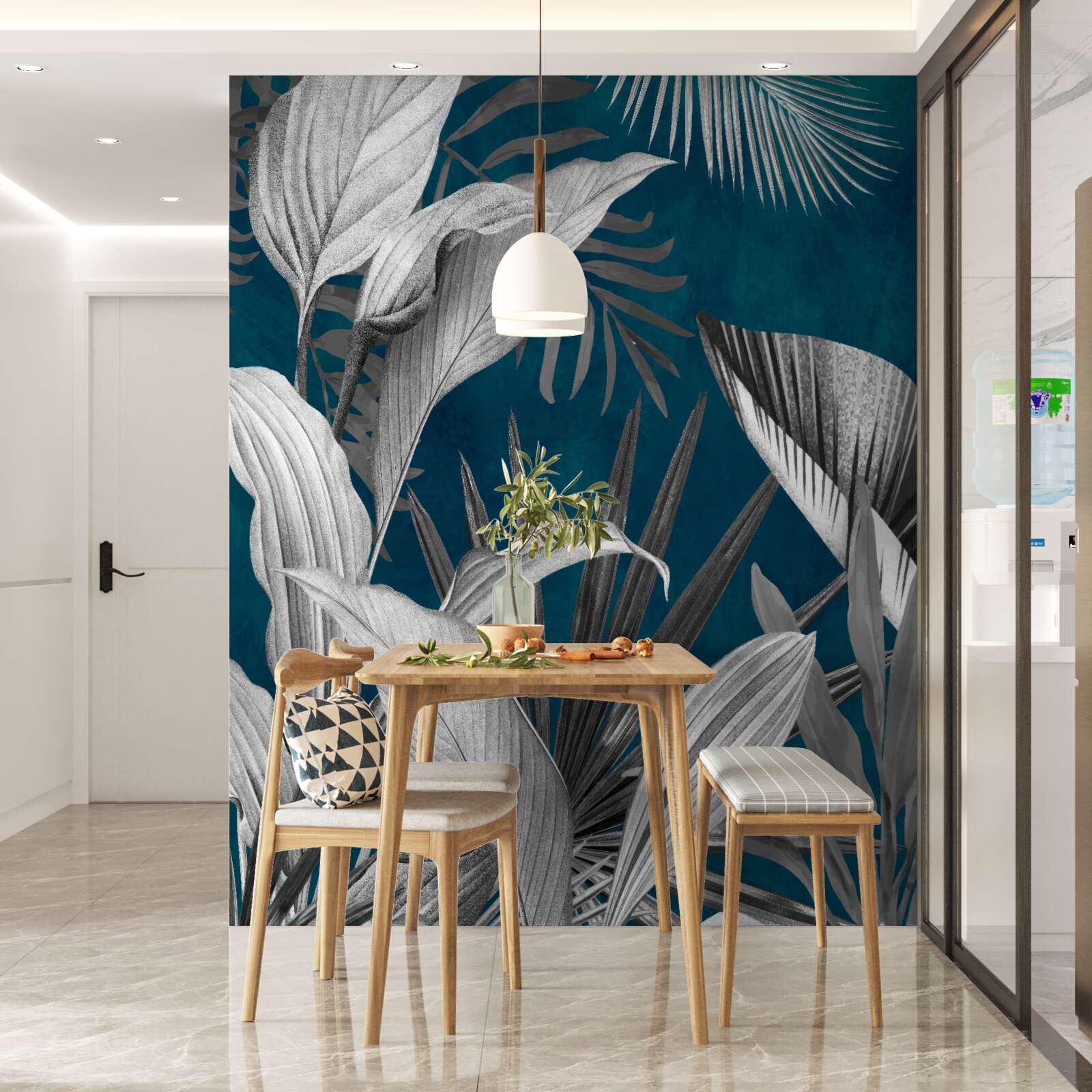 Papier peint arrière-plan de différentes feuilles lumineuses