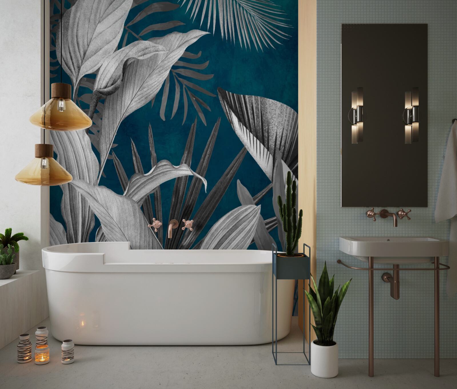 Papier peint arrière-plan de différentes feuilles lumineuses