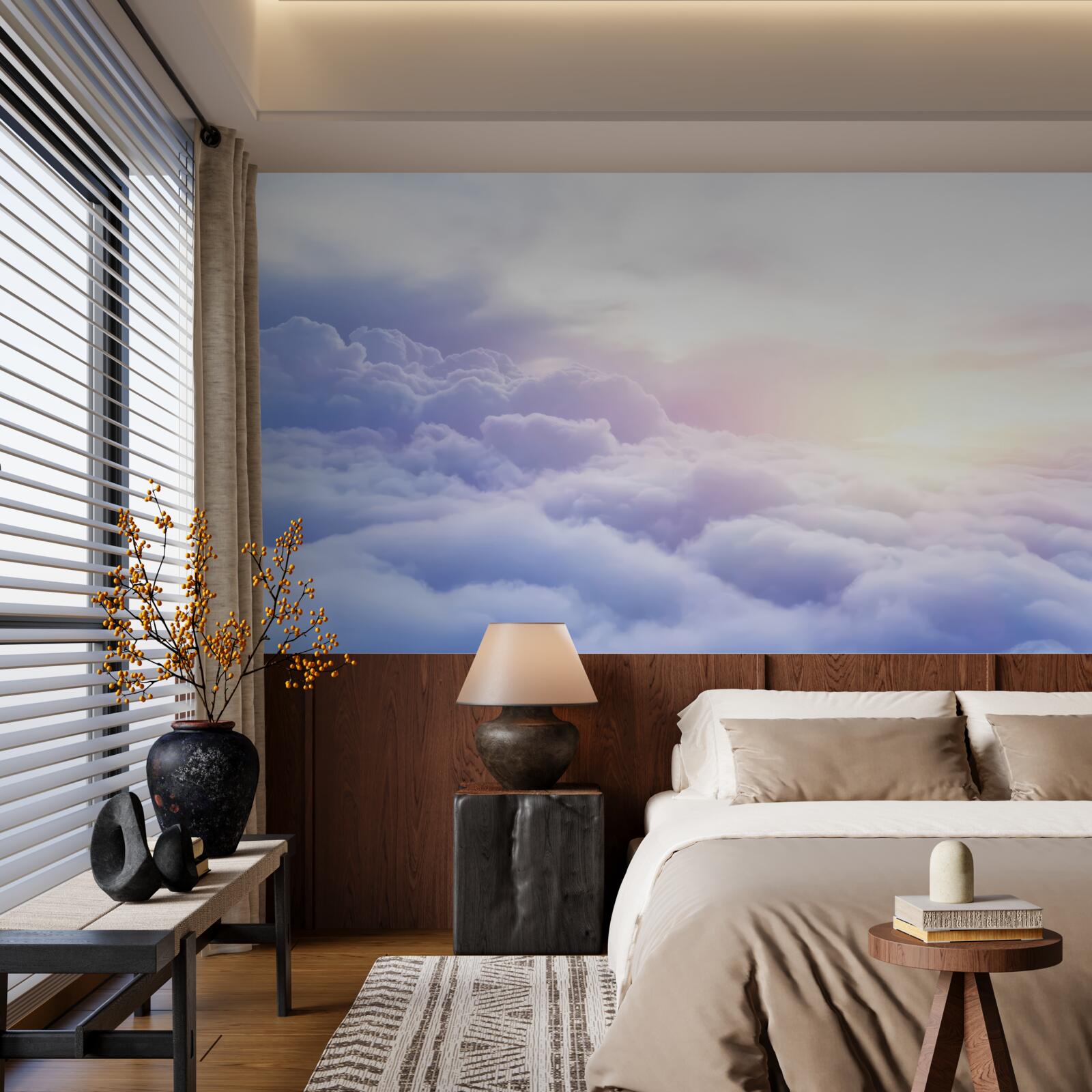 Papier peint nuages épais