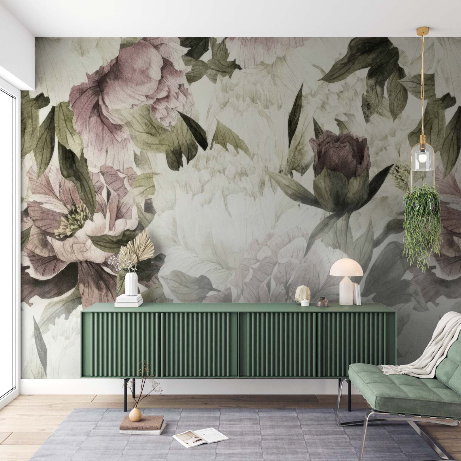 Papier peint images de diverses grandes fleurs