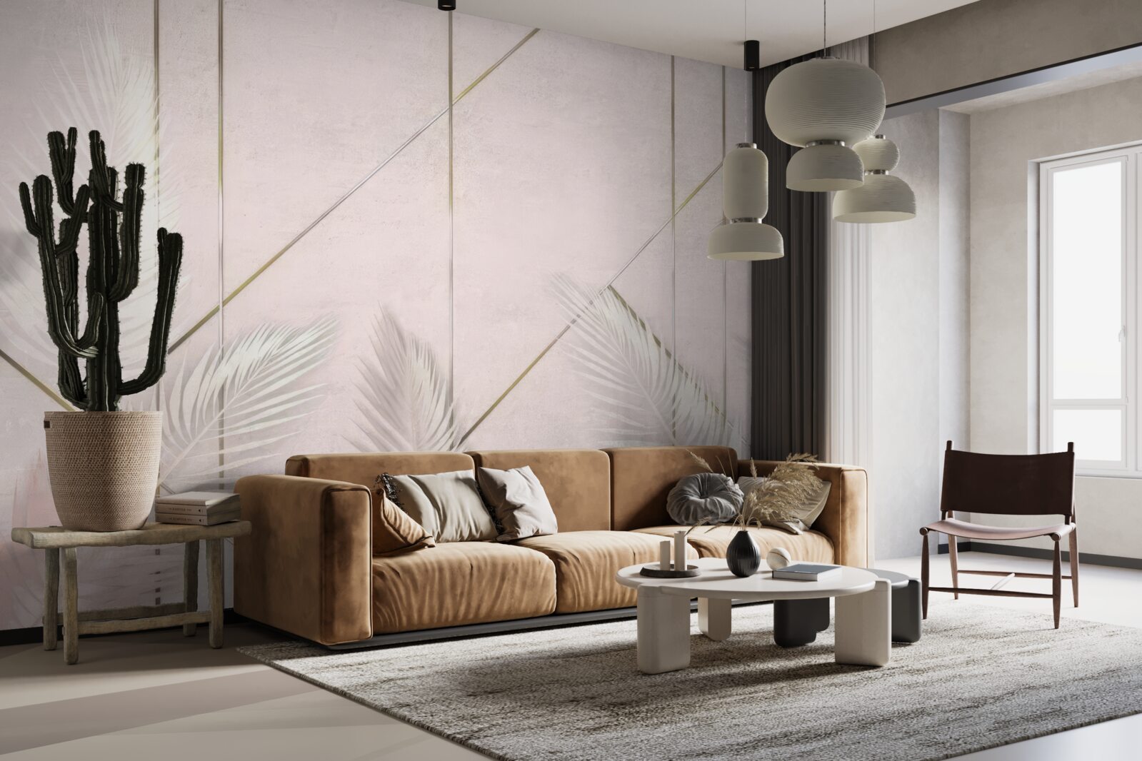 Papier peint fond clair avec des feuilles