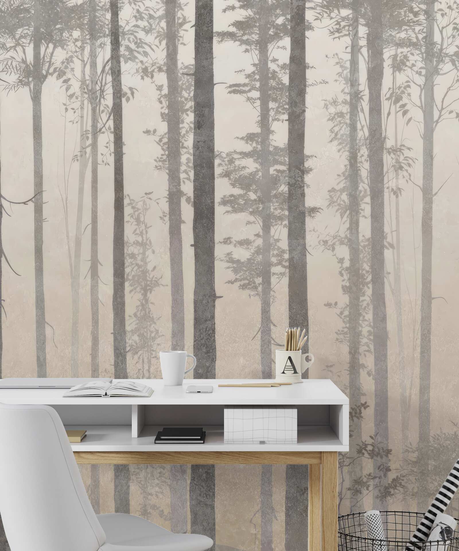 Papier peint mglisty las